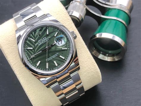 rolex green palm 36|rolex chrono24.